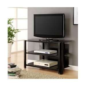  TV Stand in Black Glass   Innovex   TPT42G29