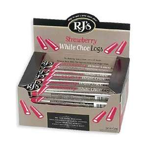  Rjs Strawberry White Chocolate Logs, 30 Logs Included 
