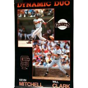 GIANTS San Francisco KEVIN MITCHELL & WILL CLARK Baseball Mint Sealed 