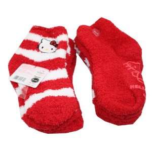  4 Pairs Sanrio Hello Kitty Kids Fuzzy Comfy Socks Slippers 