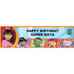 Super Why Personalized Photo Banner Medium 24 x 80