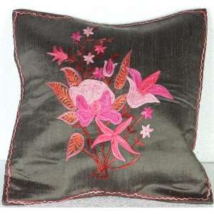  Dusty Olive Cushion Cover from Kashmir with Ari 