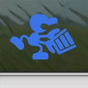  Mr Game And Watch Blue Decal Bucket Wii Window Blue 