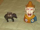 humpty dumpty and small elephant mechanical banks two for one