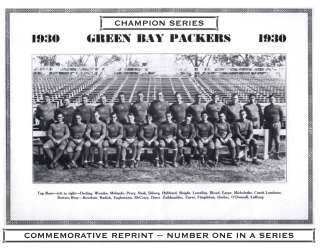 1930 Green Bay Packers NFL Champion Photo LAMBEAU  