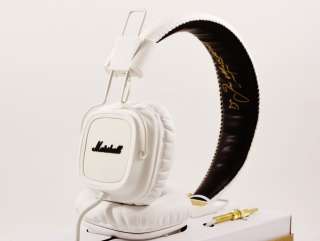 Marshall Major WHITE Professional Monitoring Headphones w/ Mic NEW 