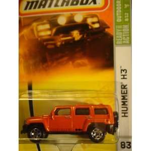 Matchbox Hummer H3 Burnt Orange Outdoor Adventure Collector Card Issue 