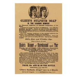  Glenns Sulphur Soap Is The Leading Remedy Premium Poster 