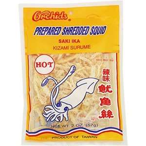 Dried Shredded Spicy Squid Kizami 2 oz  Grocery & Gourmet 