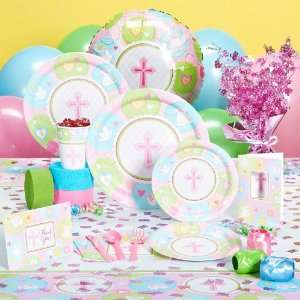  Sweet Blessing Pink Baby Shower Deluxe Party Pack for 8 