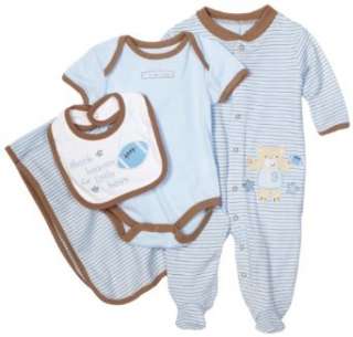   Babyworks Baby Boys Newborn Football 5 Piece Sleepwear Set Clothing