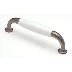 Cabinet Pull, Europa, Old Bronze & White