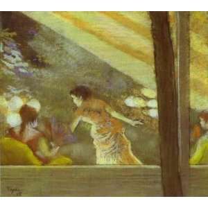 FRAMED oil paintings   Edgar Degas   24 x 22 inches   At the Cafe des 