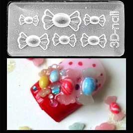 38 Sweet Candy 3D Acrylic Nail Art Mold DIY Decoration  