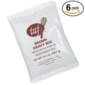 Total Ultimate Foods Brown Gravy Mix, 14.1 Ounce Pouch (Pack of 6 