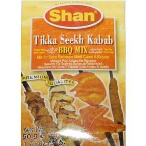 Shan Tikka Seekh Kabab BBQ Mix 50g  Grocery & Gourmet Food