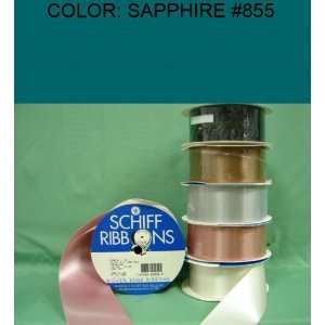  10yds SINGLE FACE SATIN RIBBON Sapphire #855 7/8~USA 