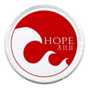  HOPE in JAPAN Earthquake Tsunami Survivors Flag 2.5 inch 