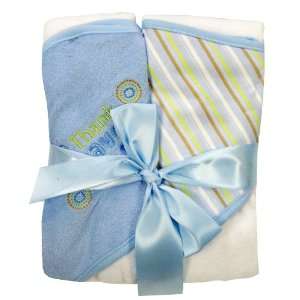 Neat Solutions 2 Pack Thank Heaven for Little Boys Hooded Towel Set