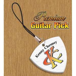  Kenny Chesney Mobile Phone Charm Bass Guitar Pick Both 