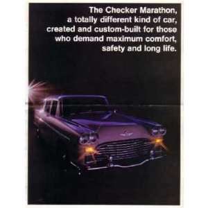  1968 CHECKER MARATHON Sales Brochure Literature Book 