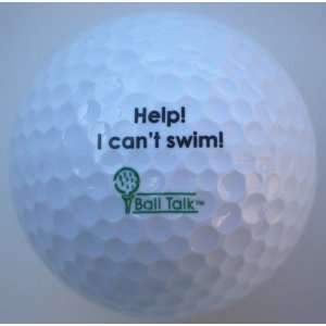  BallTalk Golf Balls   (Help I cant Swim   Hazard 