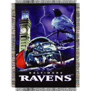  Baltimore Ravens NFL Woven Tapestry Throw (Home Field Advantage 