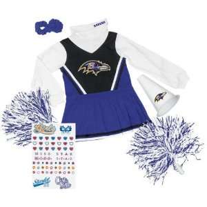  Baltimore Ravens Girls Toddler Cheerleader Gift Set 