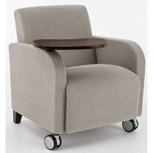  Guest Chair w/ Casters & Swivel Tablet in Standard Fabric 