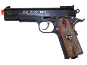 TSD WinGun Airsoft HandGun M1911 45 12g CO2 Gas Metal Pistols BBWH 