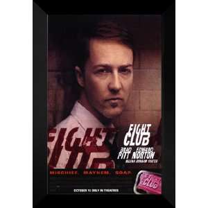  Fight Club 27x40 FRAMED Movie Poster   Style B   1999 