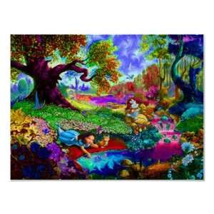  Alice In Wonderland Trippy Poster