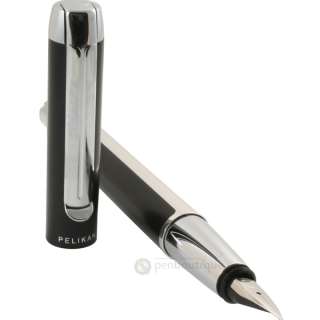 Pelikan Pura P40 Black/Silver Fountain Pen Extra Fine Point  