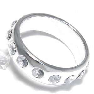 SG Paris Bangle Rhodium Crystal Transparent/Crystal Bracelet Rigid 