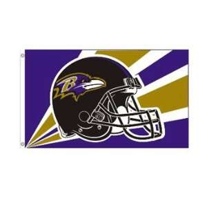  Baltimore Ravens Nfl Helmet Design 3X5 Flag Bsi Products 