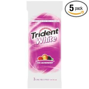 Trident White CL Mangoberry, 36 Count (Pack of 5)  Grocery 