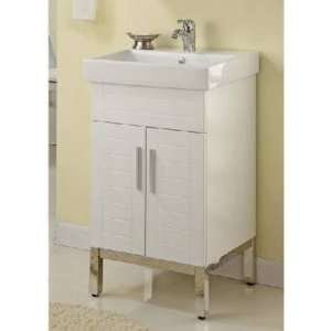    Vanity for Milano in White and Satin Frame MM21WS