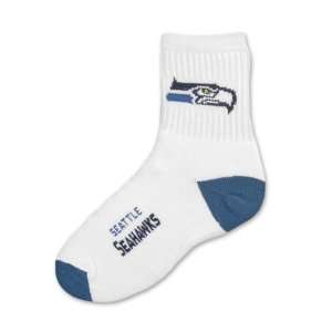    Seattle Seahawks Youth Blue NFL Logo/Name Socks