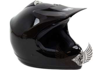 Youth PGR MX Dirt Bike Off Road ATV Helmet Black M  
