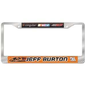  Jeff Burton #31 Metal License Plate Frame *SALE* Sports 
