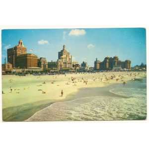  Atlantic City N.J. Beach and Skyline New Jersey Postcard 