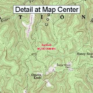   Topographic Quadrangle Map   Barthell, Kentucky (Folded/Waterproof