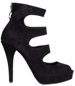 NEW MISS SIXTY STACEY BLACK SUEDE ANKLE BOOTIES 9  