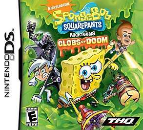 SpongeBob SquarePants Featuring Nicktoons Globs of Doom Nintendo DS 