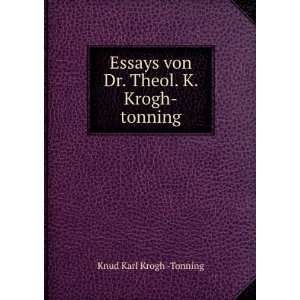   von Dr. Theol. K. Krogh tonning. Knud Karl Krogh  Tonning Books