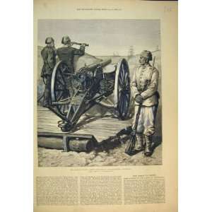  1882 Crisis Egypt Krupp Field Gun Earthworks Alexandria 