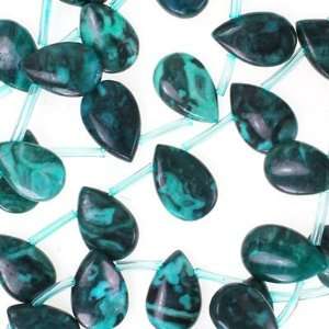  14mm Drops Dyed Malachite Jasper Gemstone Beads Arts 