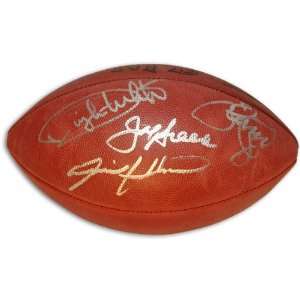   Football signed by Joe Greene, L.C. Greenwood, Ernie Holmes, and