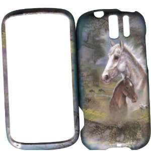  3G Slide T Mobile Hard Case Snap on Cover Horses Mouse over image 