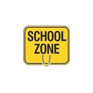  School Zone   Snap on traffic cone sign 12.75 x 10.5 